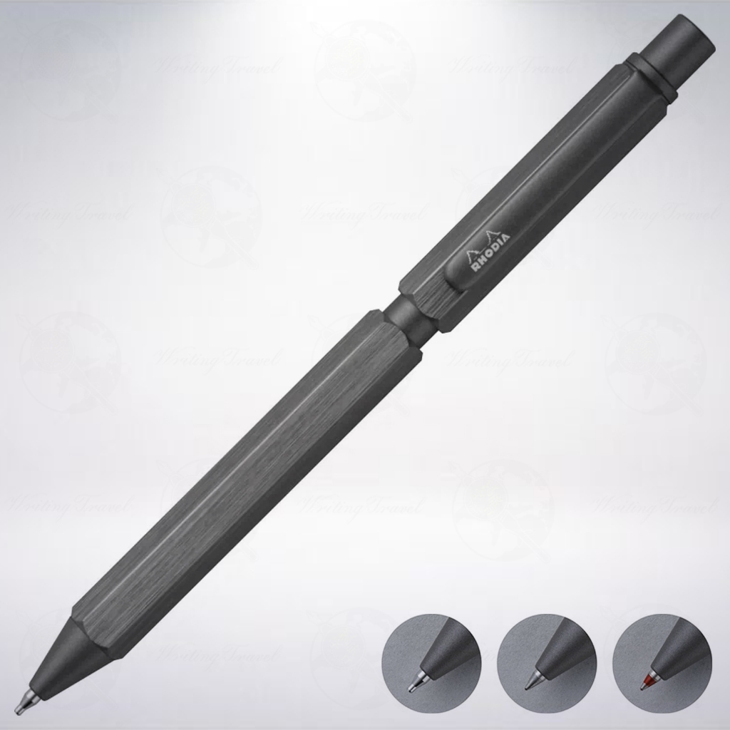 法國 RHODIA scRipt 三合一複合型筆記具: 鈦色/Titanium | 蝦皮購物