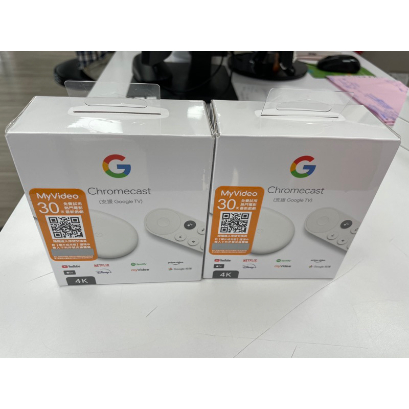 chromecast google TV 4K版本全新未拆封(本商品由蝦皮代開發票