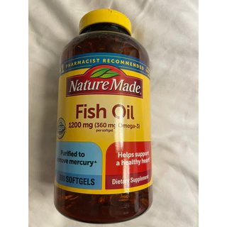 ❤️新包裝 300顆 萊萃美魚油 Nature Made 高單位 360mg Fish Oil 美國好市多代購