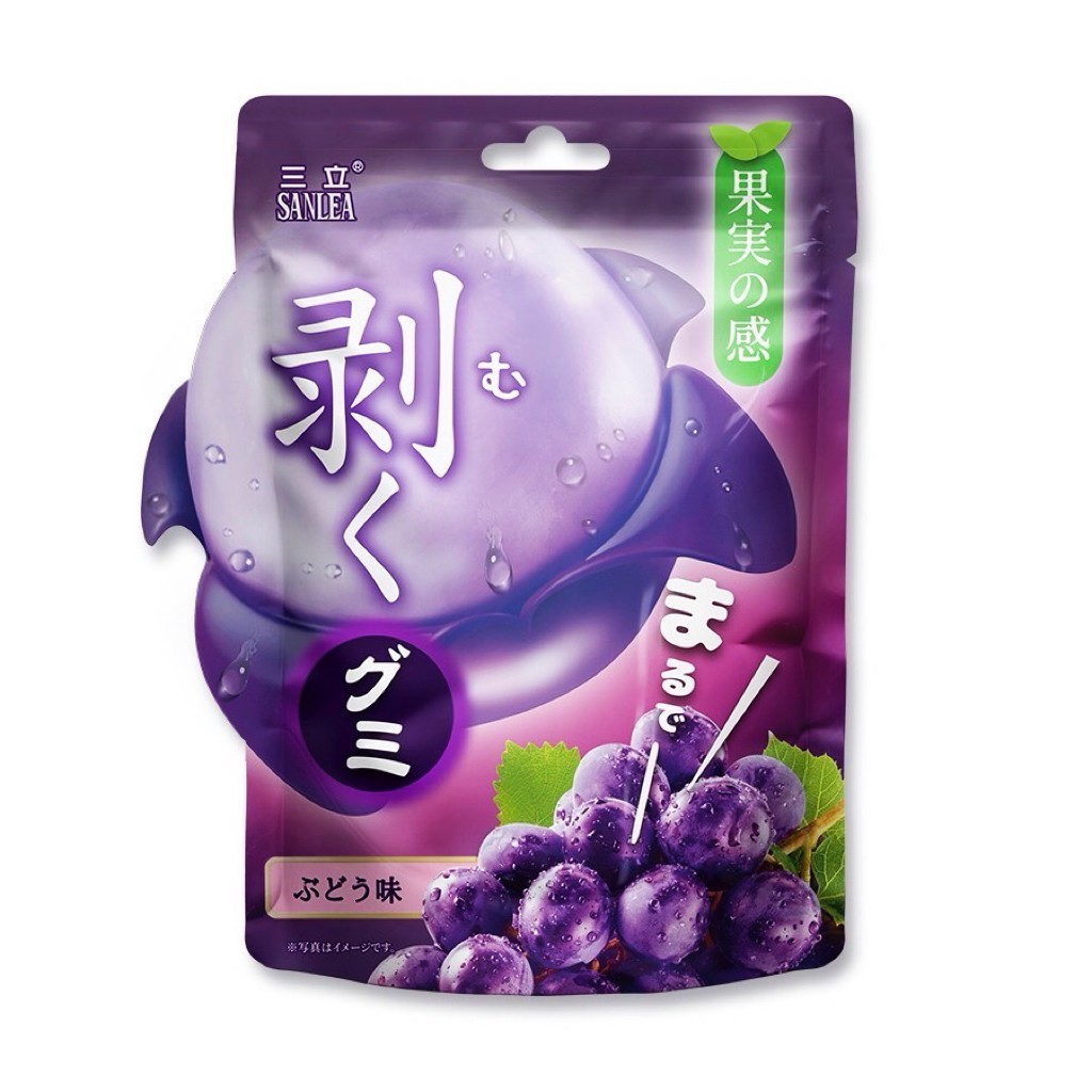 蜂釀🍯 【剝皮軟糖】三立🇲🇾 剝皮軟糖 水果軟糖 果汁軟糖 青芒果/葡萄/白桃/水蜜桃 65g/包 軟糖 | 蝦皮購物