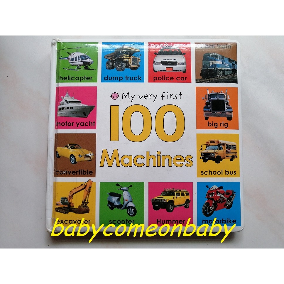 嬰幼用品 童書 My Very First 100 Machines Priddy Books 