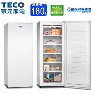 限時優惠 私我特價 RL180SW【TECO東元】180公升窄身美型直立式冷凍櫃