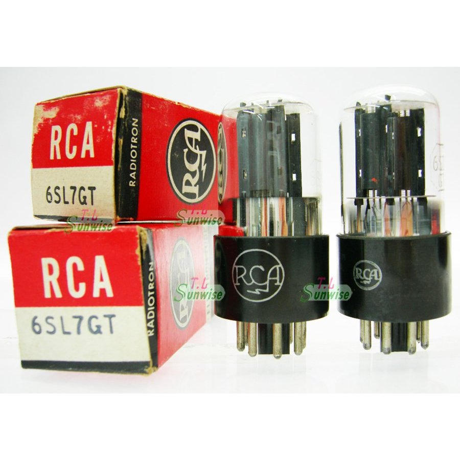 6SL7 ︽NO:6358 美國 RCA 6SL7 GT ( VT-229 ) NIB 真空管 黑圓屏 40年代除氣片 | 蝦皮購物
