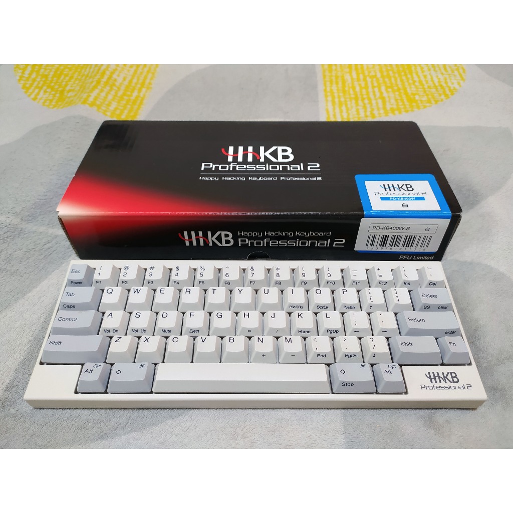 二手HHKB Professional 2 白60鍵英語配列PD-KB400W 靜電容無接點MAC