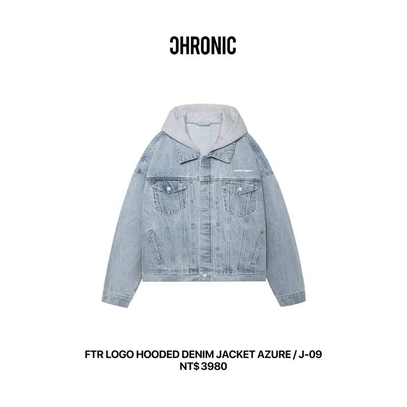 CHRONIC FTR LOGO HOODED DENIM JACKET AZURE / J-09 (L) | 蝦皮購物