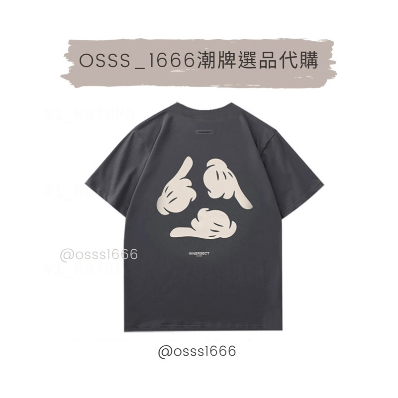 OSSS1666/ 「免運現貨 」INNERSECT 胸前經典LOGO 米奇 三生萬物 現貨 | 蝦皮購物