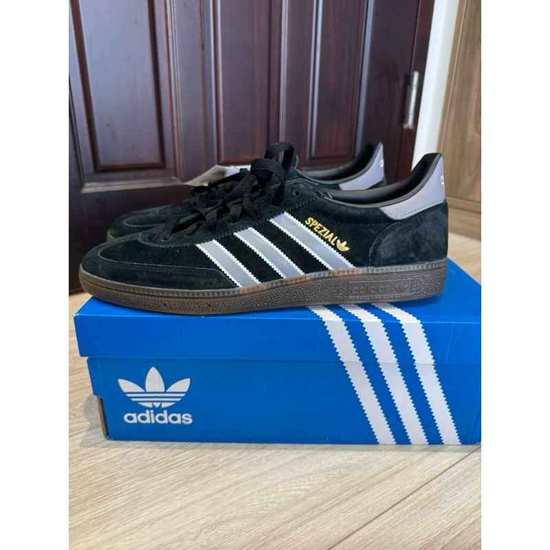 adidas handball spezial 非samba 黑銀us10.5 28.5cm | 蝦皮購物