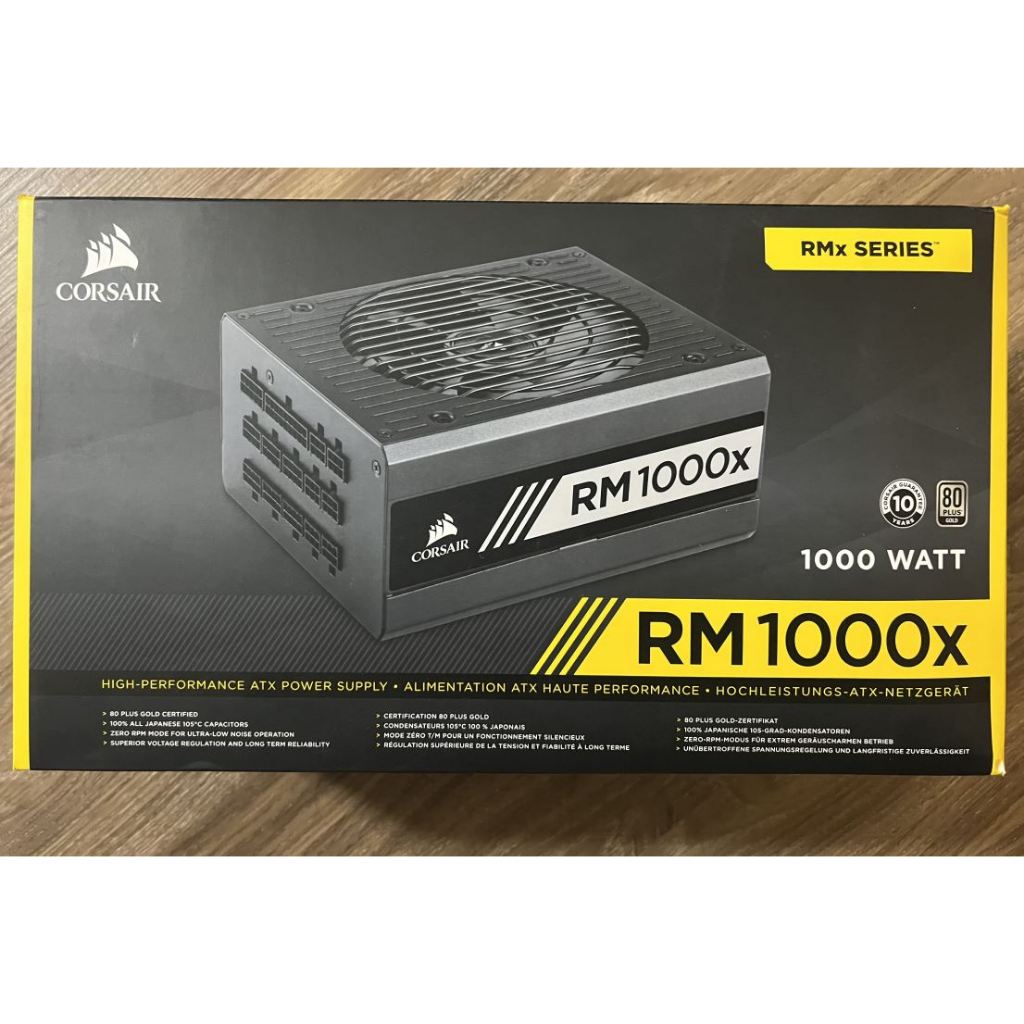 海盜船CORSAIR RM1000X 電源供應器1000W 80 Plus 金牌ATX 3.0 附線| 蝦皮購物