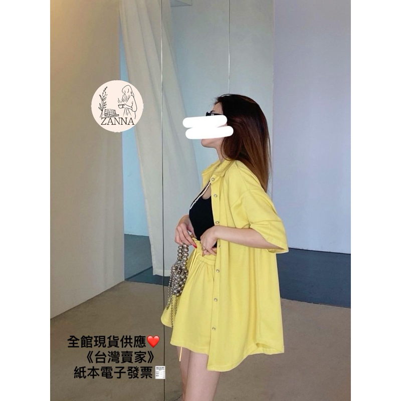 《zanna》27543 休閒個性開釦翻領套褲 套裝 休閒套裝 個人套裝 其他套裝 外套套裝 女裝 女生衣著 蝦皮購物