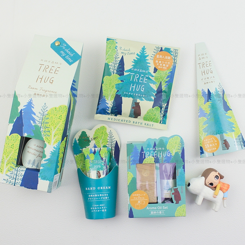 【小隻選物】現貨🍄日本製 TreeHug 擁抱樹 森林系香氛 護手霜 入浴劑 擴香瓶 線香 | 蝦皮購物