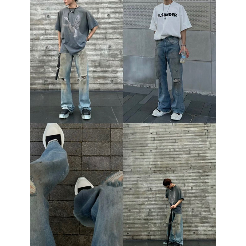 全新🇸🇪瑞典Acne Studios 2021M 2021F Penicillin髒髒泥染破洞
