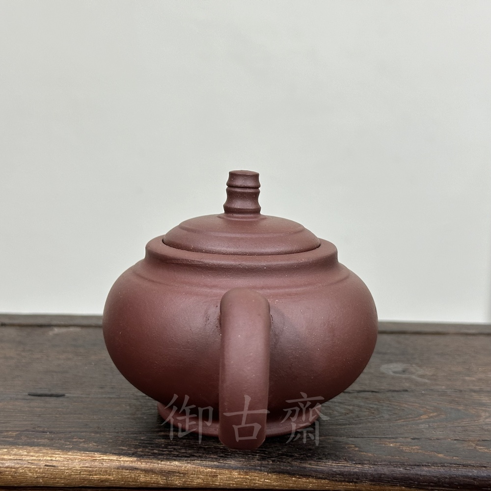 館蔵珍品 紫砂壺 如意壺 楊彭年款 原礦清水泥 紫砂壺』
