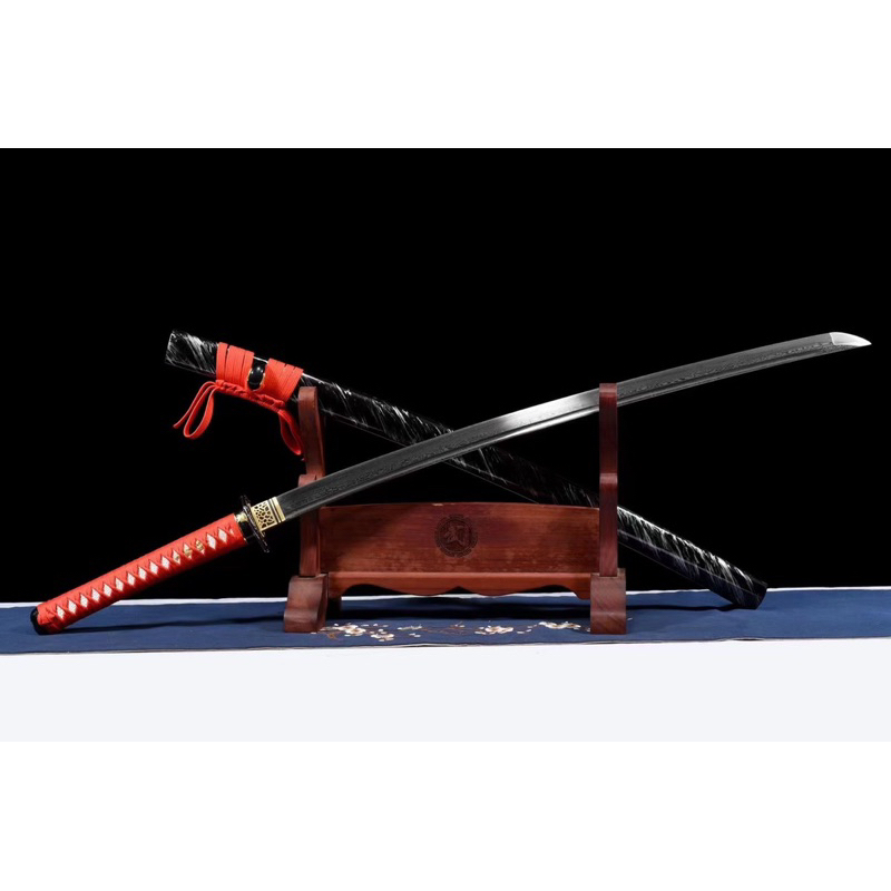【典藏】魅竹武士刀 百炼花纹钢手工刀 武士打刀 居合道 劍道練習刀 日式大太刀 東洋刀 收藏擺件武士刀 龍泉刀劍 未開刃 | 蝦皮購物