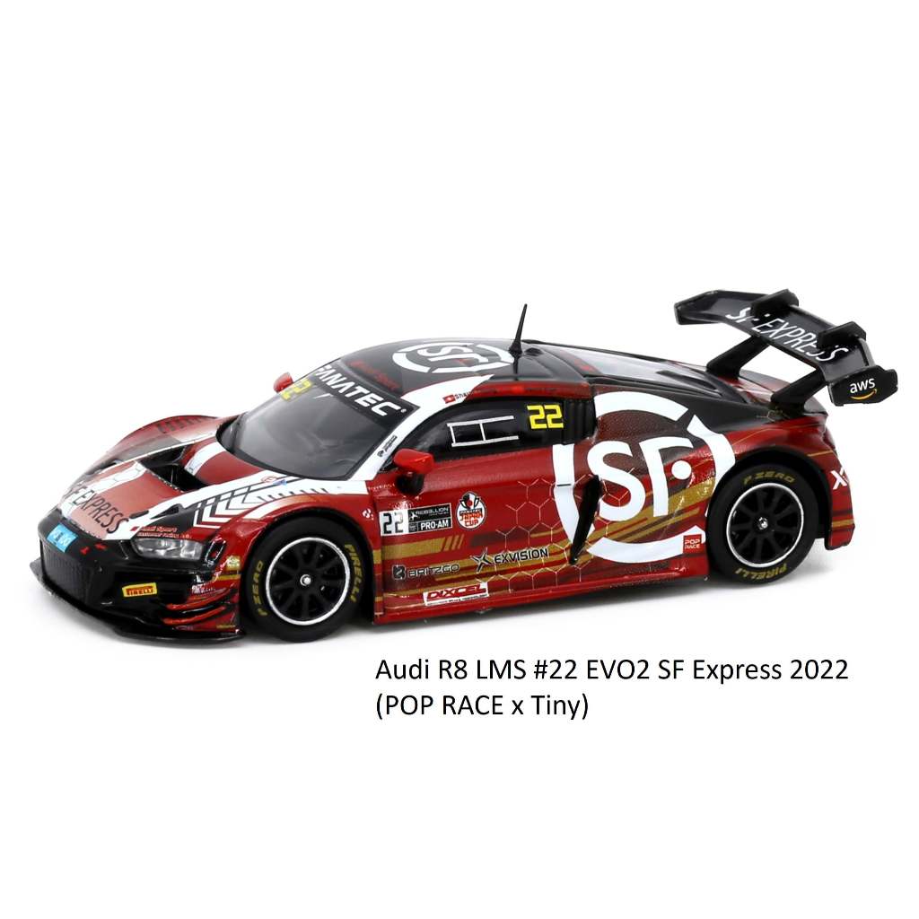 小玩家+ POP RACE Audi R8 LMS #22 EVO2 SF Express 2022 順豐