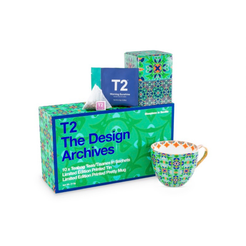 國外帶回T2 tea馬克杯收納罐含10入茶包禮盒 | 蝦皮購物