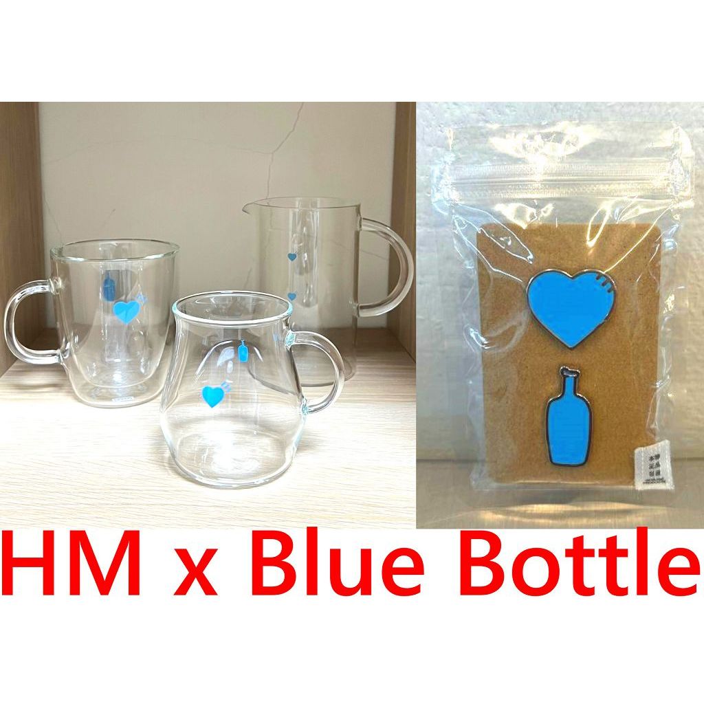 BLACK全新blue bottle coffee x HUMAN MADE藍瓶咖啡HM藍色愛心 BLACK全新blue bottle coffee x HUMAN MADE藍瓶咖啡HM藍色愛心