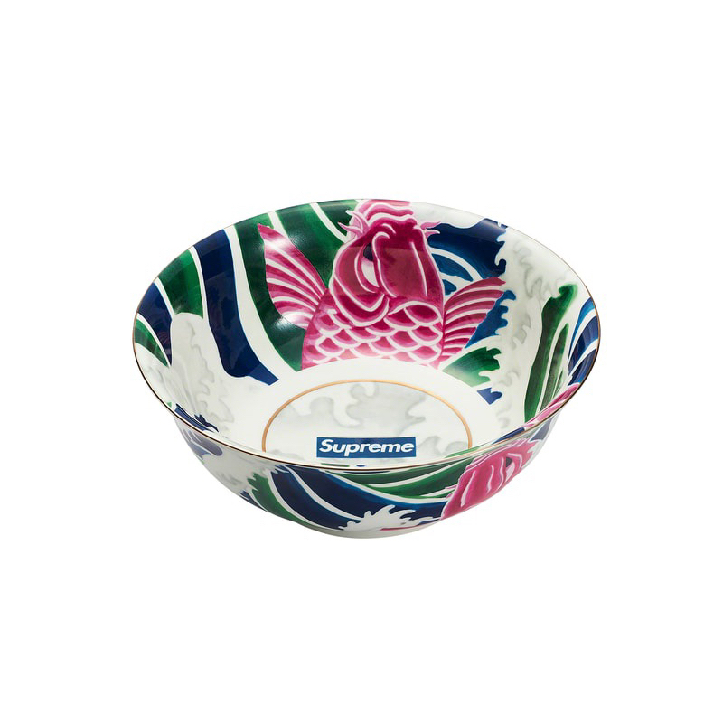 SUPREME 陶瓷碗公waves ceramic bowl 鯉魚BOX LOGO大碗拉麵碗湯碗