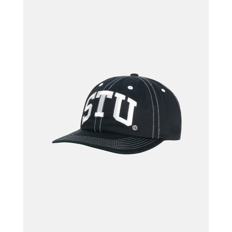 HS⚑ STUSSY MID-DEPTH STU ARCH STRAPBACK 老帽棒球帽六片帽