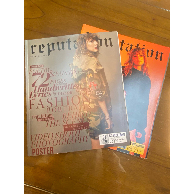 《二手》Taylor Swift 泰勒絲 - reputation舉世盛名限量雜誌Vol.1,Vol.2 (含海報CD) | 蝦皮購物