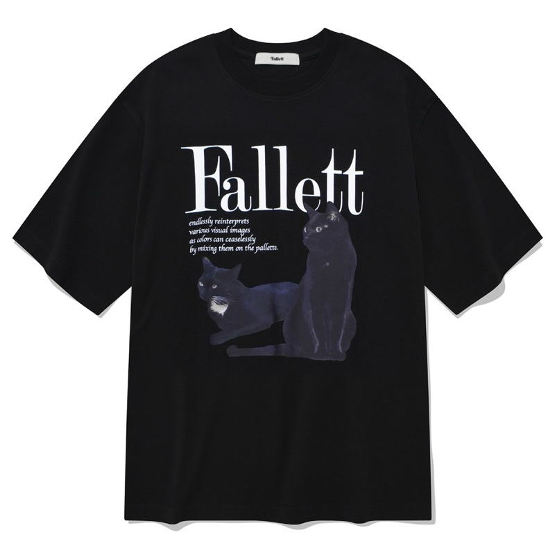 MINT韓國代購🇰🇷 Fallett / DEUX NERO SHORT SLEEVE 四色/ 貓咪