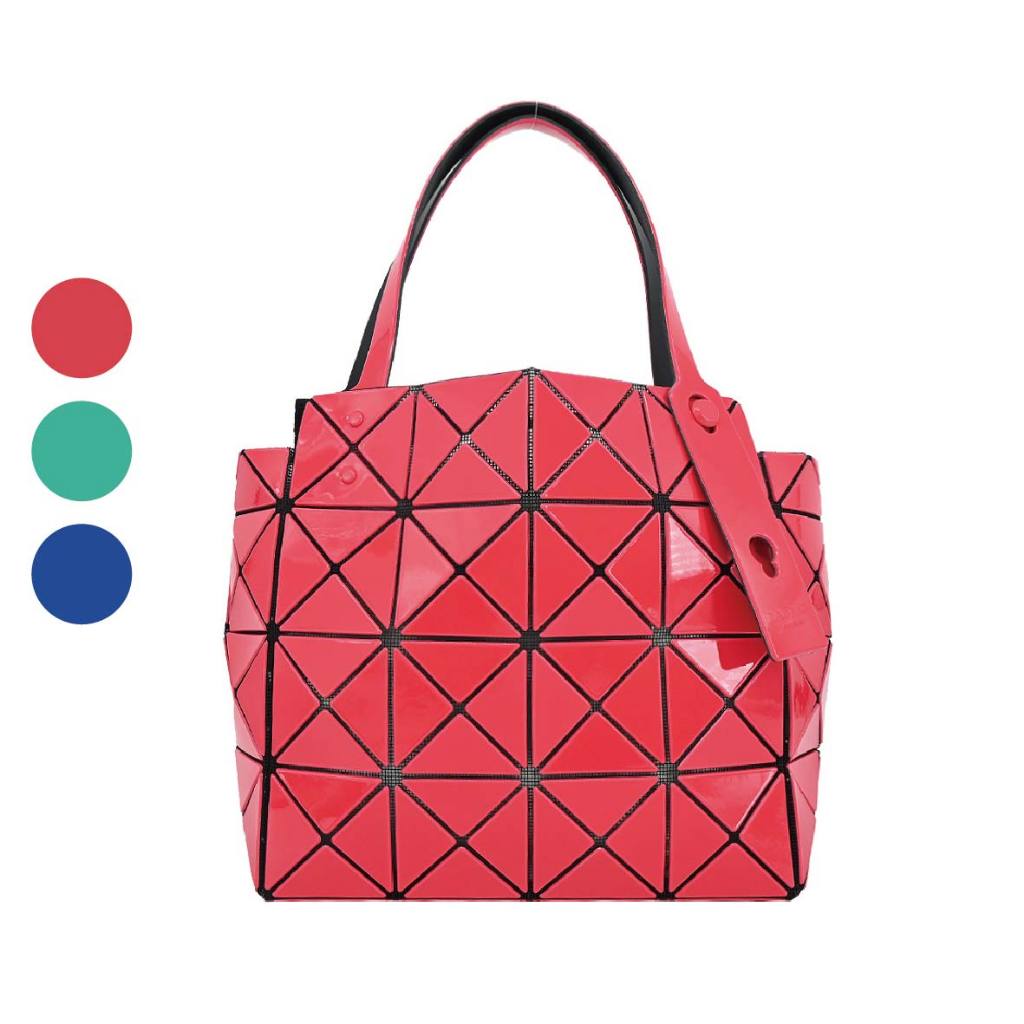 ISSEY MIYAKE 三宅一生BAOBAO CARAT 4X4亮面手提包(多色)｜JS