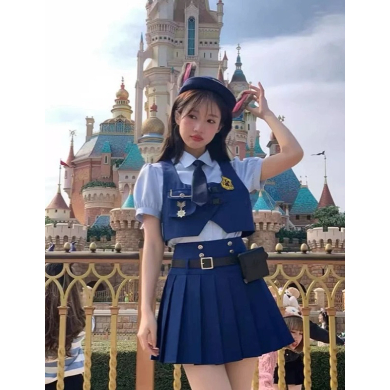 (二手，僅穿過一次‼️） 朱迪cos服 瘋狂動物城兔子警官 學院風制服 2024新款夏套装 | 蝦皮購物