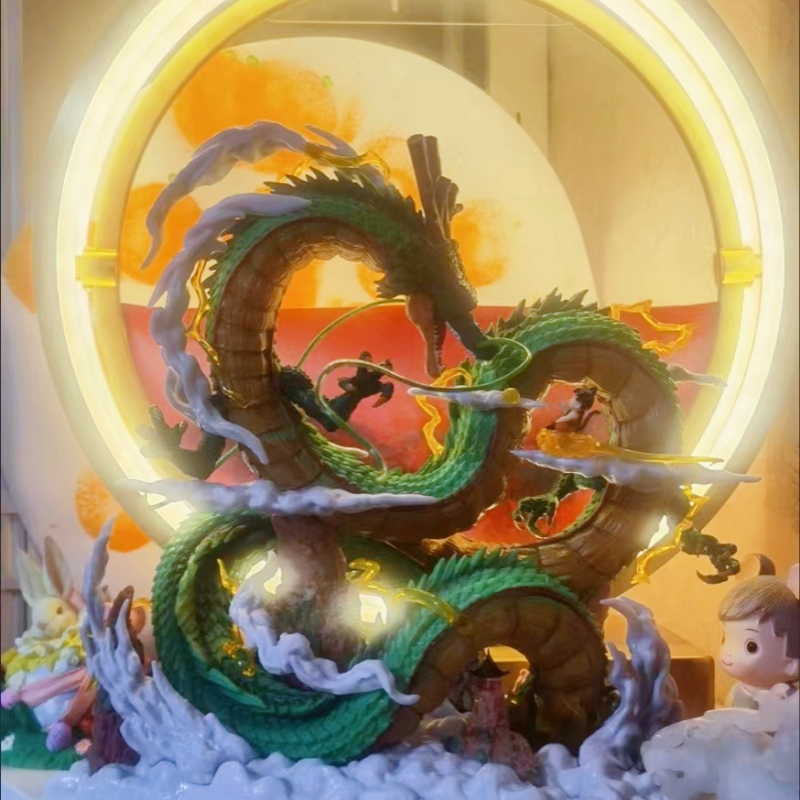 神龍與悟空??七龍珠公仔神龍公仔孫悟空燈座發光正版公仔意象化 神龍與悟空??七龍珠公仔神龍公仔孫悟空燈座發光正版公仔意象化