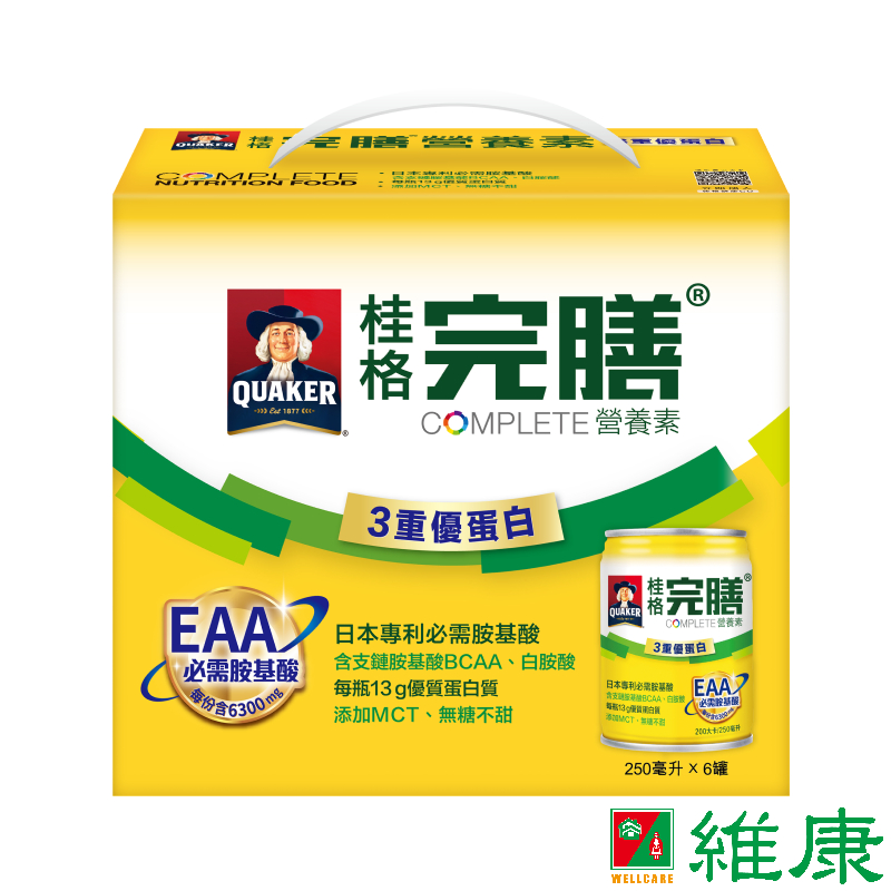 桂格 完膳營養素3重優蛋白 250ml (6入組) 維康 | 蝦皮購物
