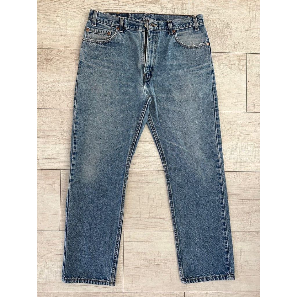 90'S Levi's 505-0216 Tapered Denim Pants, Men's, Size 36 (Vintage) cotton blue type Vintage Second Hand