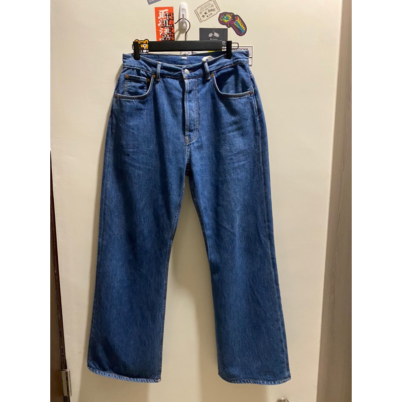 Acne Studios 2021M Loose Fit Jean Dark Blue Trash