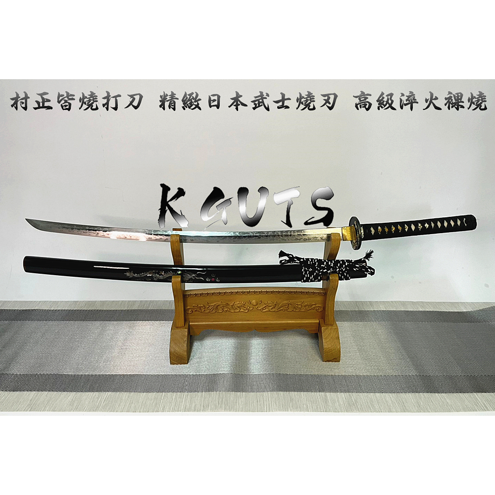 【流影一体刀】 武具　刀装具　日本刀　模造刀 武士道 鋼刀 冷兵器 手鍛造打 手工全磨开锋萨摩装武士釖无刀镡武士匕真打刀无间剑道场狂刀乱舞