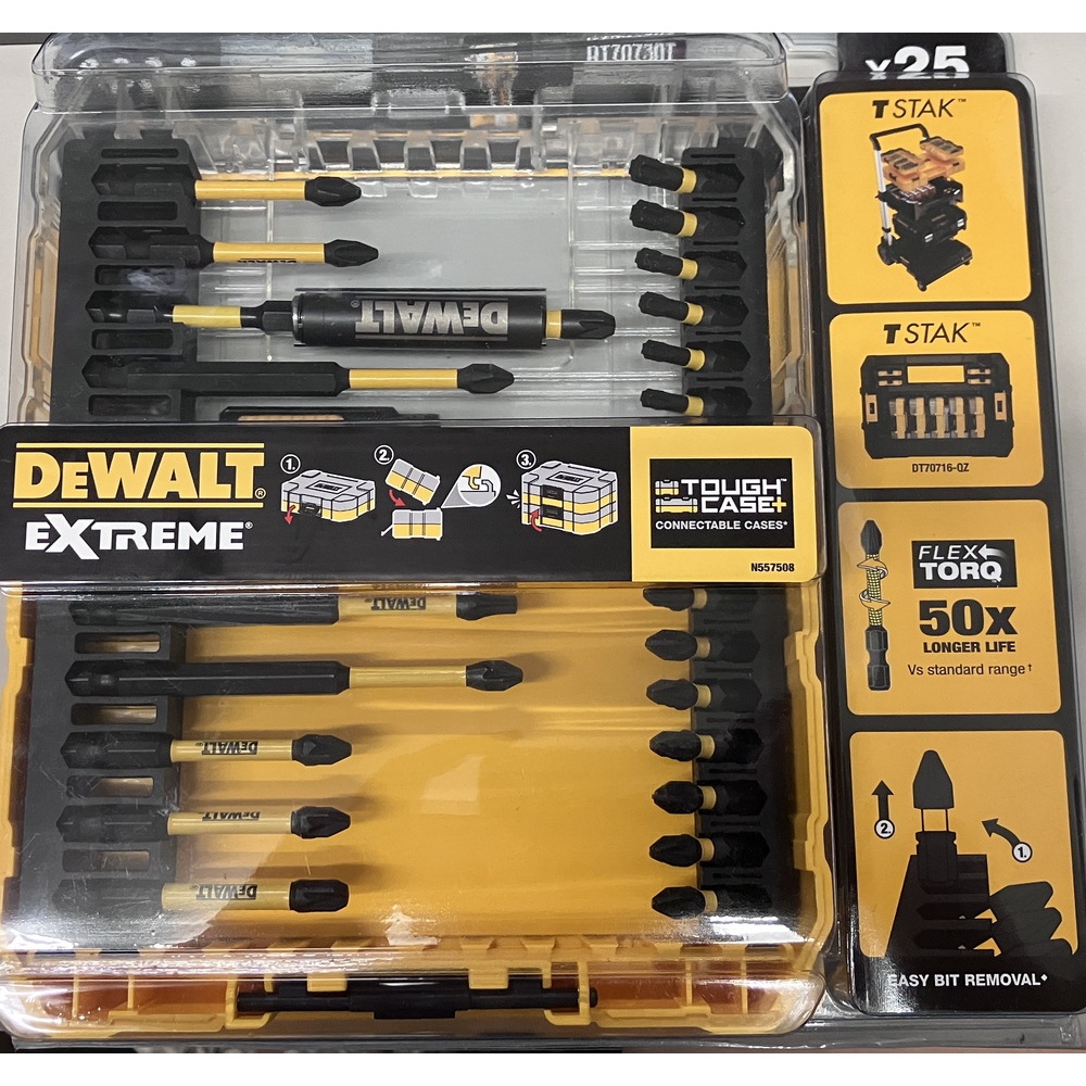 DEWALT 美國得偉 衝擊起子專用 高扭力起子頭組 25件式組 DT70730T-QZ 已拆封未使用 | 蝦皮購物
