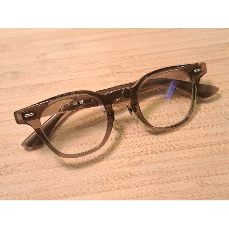 日本購回頂級日本製超級品牌金子眼鏡賽璐珞系列KC-59，淺茶透明