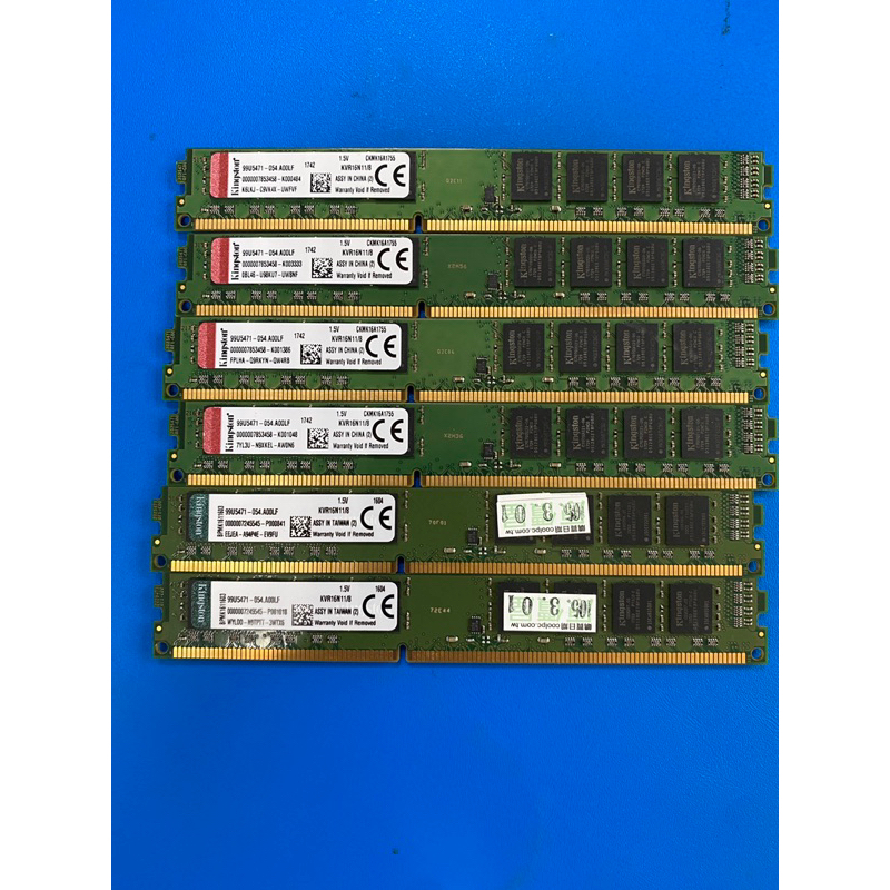 Kingston 金士頓 8GB DDR3 1600 KVR16N11/8 1.5V 窄版 桌機 保固14天 蝦皮購物