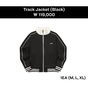 LE SSERAFIM Track Jacket Black (M) 賣場2/超取付）代購LE