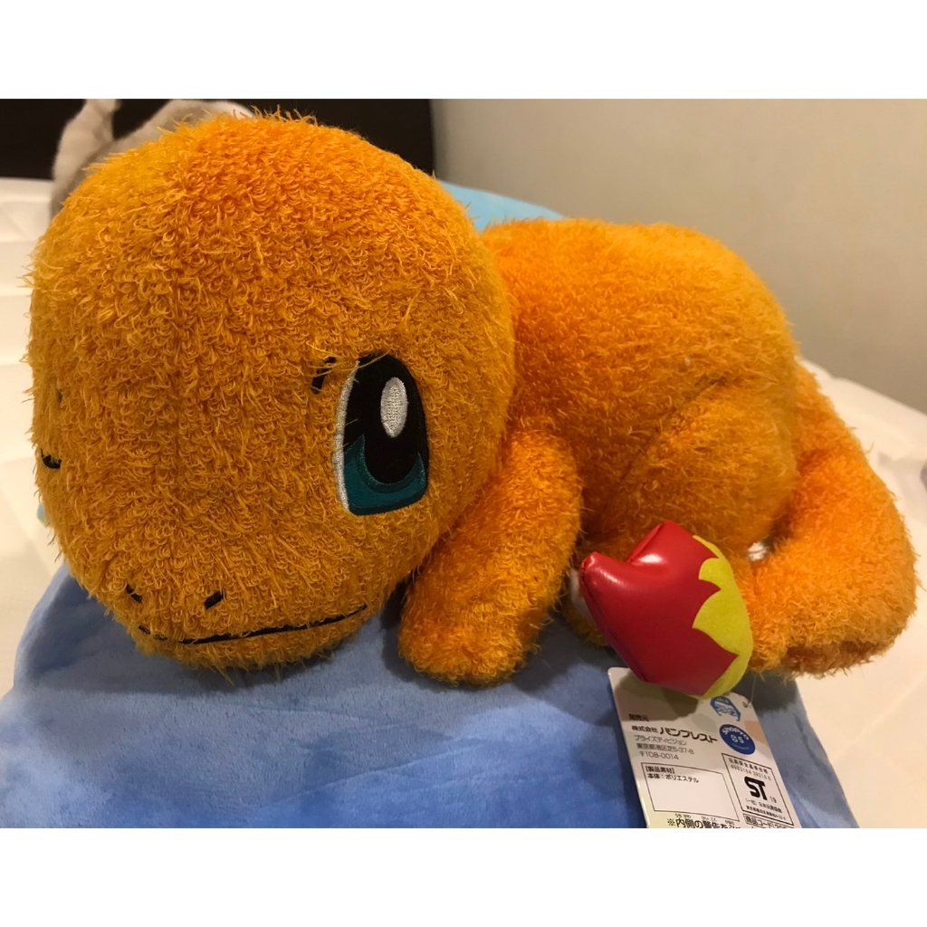 精靈寶可夢 日本景品 小火龍趴姿 睡覺神奇寶貝 POKEMON 玩偶娃娃 | 蝦皮購物