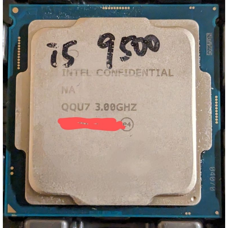 intel i5 9500 散裝正顯 qqu7 9代 cpu