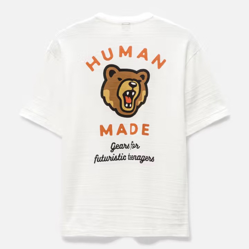 LIT-select〗Human Made 23SS Graphic 怒吼熊愛心口袋短T | 蝦皮購物