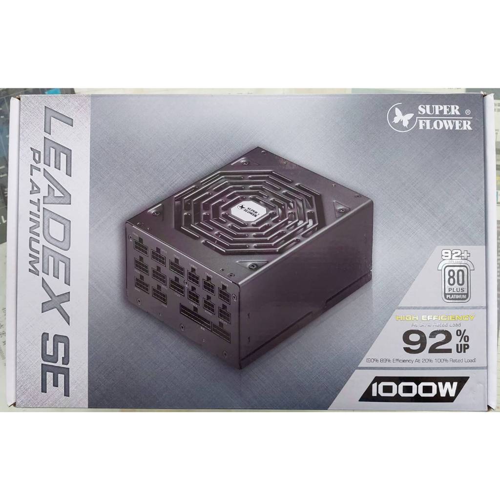 庫存全新振華LEADEX PLATINUM 白金牌認証1000W SF-1000F14MP (BK) 含模