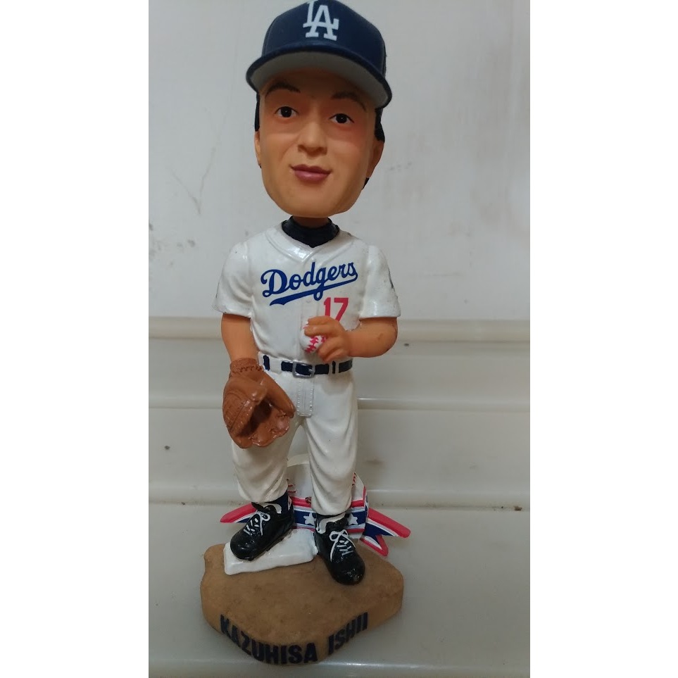 美國大聯盟MLB Forever 道奇隊日本投手石井一久2002年限量搖頭公仔