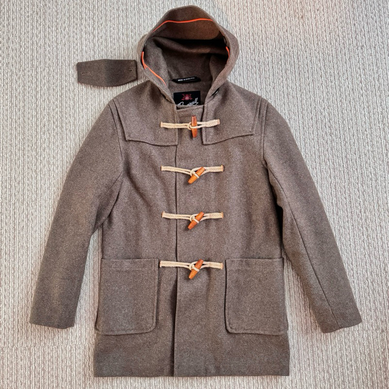 Gloverall 外套大衣英國製🇬🇧 羊毛毛呢麻繩木扣駝色duffle coat 仿