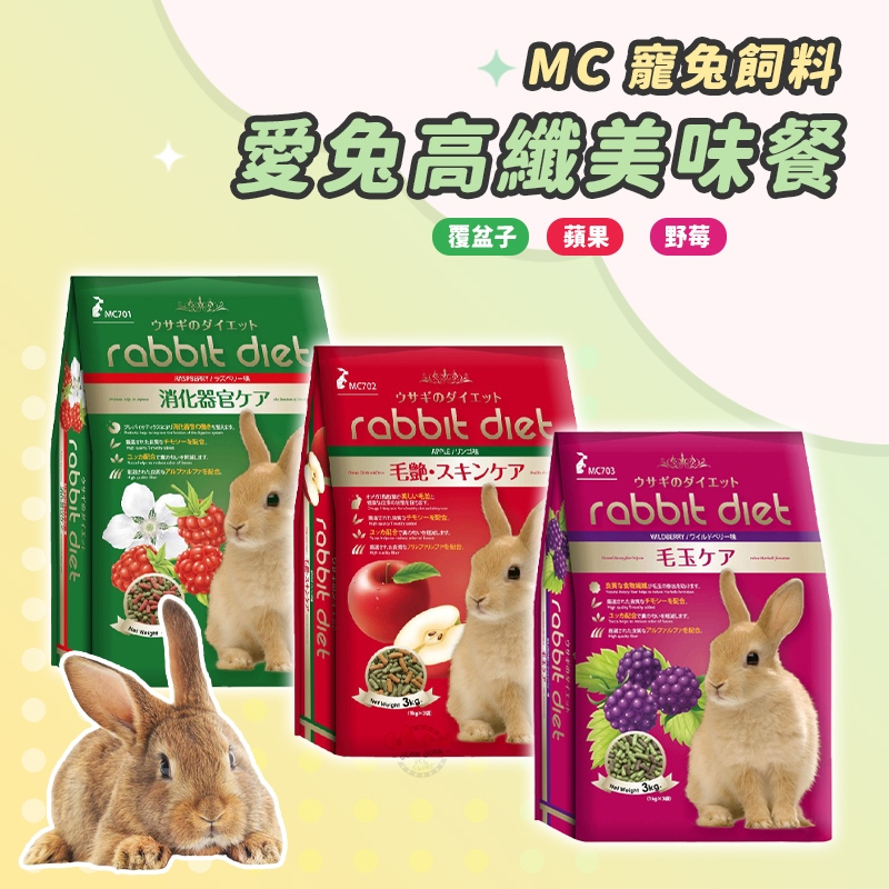 【Yuan²】領券享免運｜MC兔飼料 愛兔高纖美味餐 兔子飼料 兔子主食 兔主食 成兔飼料 成兔糧 | 蝦皮購物