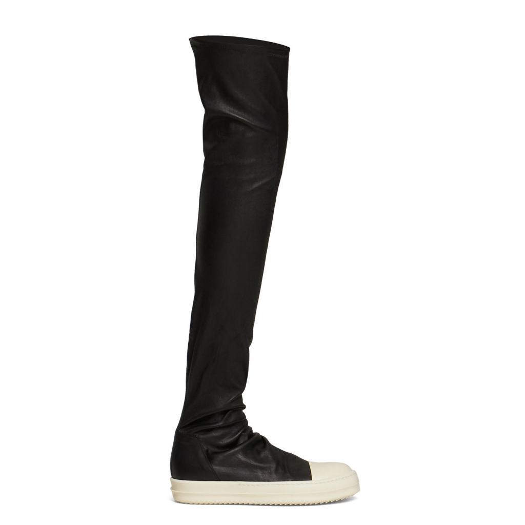 爆款補貨* Rick Owens 小羊皮黑色女神靴| ASCE | 蝦皮購物