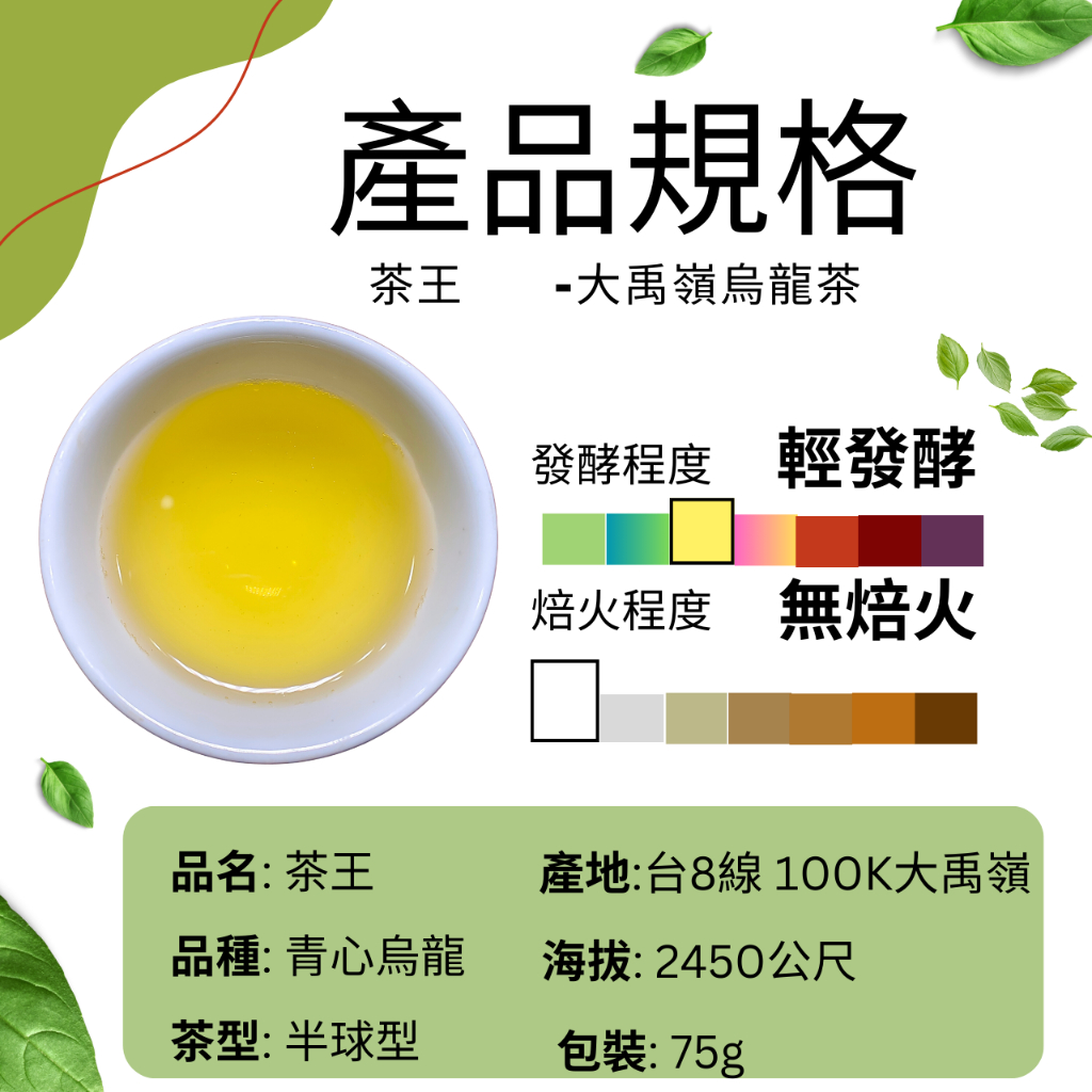 太原茶莊大禹嶺100K烏龍茶二兩大禹嶺茶烏龍茶| 蝦皮購物