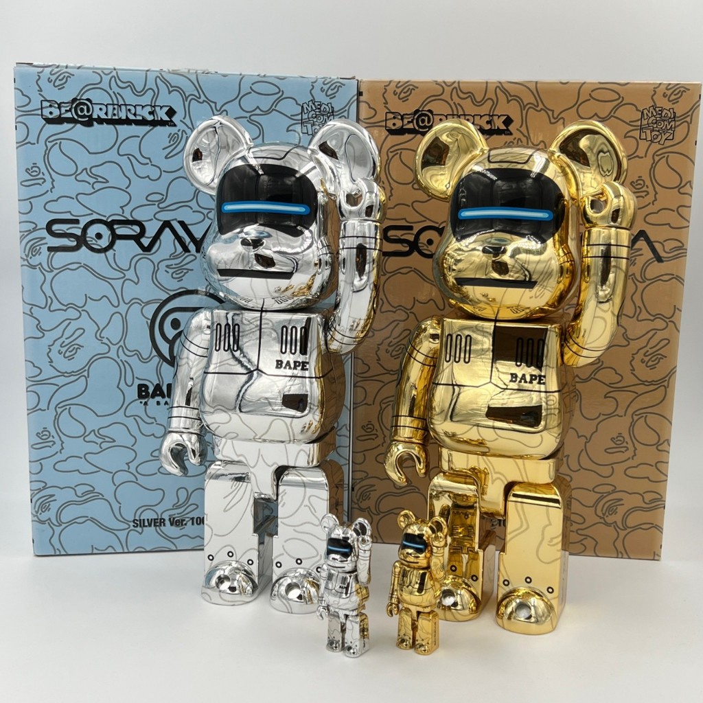 Be@rbrick BEARBRICK SORAYAMA BAPE BABY MILO 空山基400% 100% | 蝦皮購物