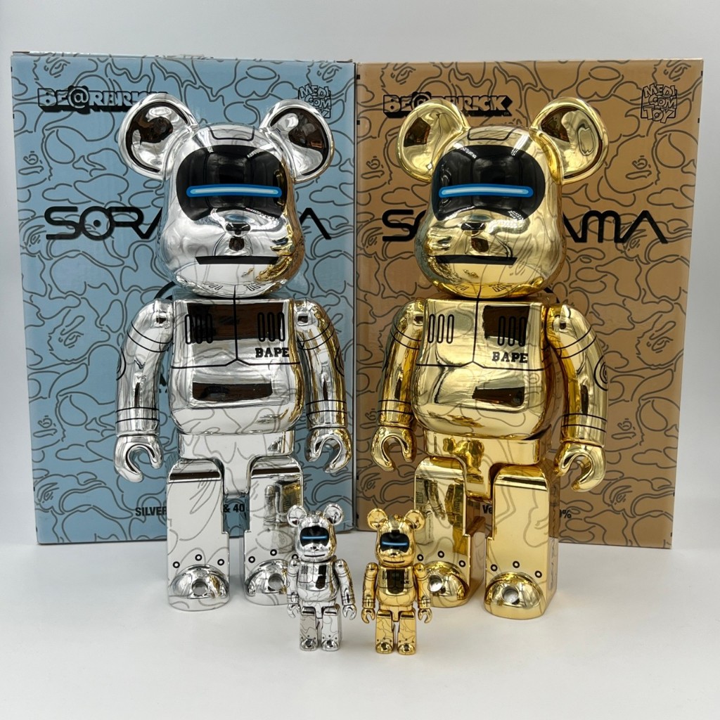 Be@rbrick BEARBRICK SORAYAMA BAPE BABY MILO 空山基400% 100% | 蝦皮購物