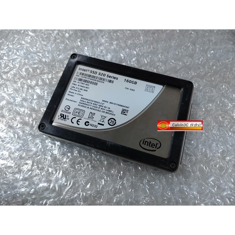 英特爾Intel 320 Series 160G MLC顆粒SATA SSD 2.5吋