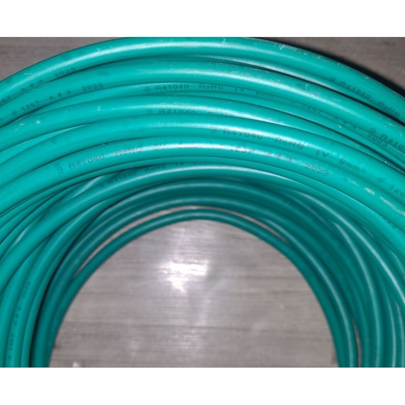 零售 散賣 2025年出廠 華新麗華 8mm2、14mm2 八平方以及十四平方 七股 PVC 1C 接地 綠線 零售價 | 蝦皮購物