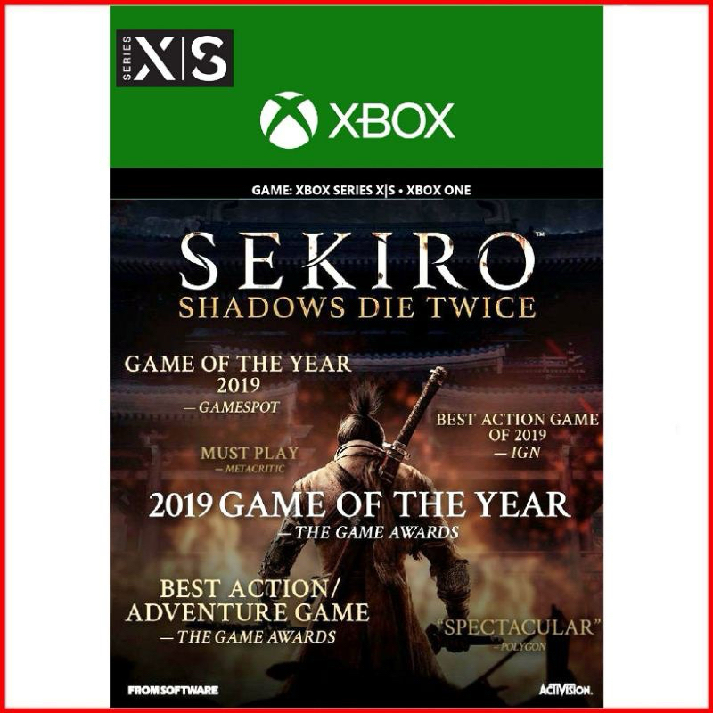 官方正版】年度版中文XBOX ONE SERIES S X 隻狼：暗影雙死Sekiro