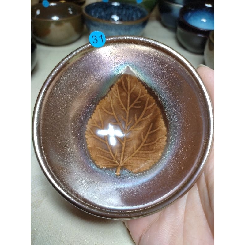 建盞建盞杯柴燒龍窯一葉之秋百花盞純手工鐵胎原礦原釉大飯碗電燒